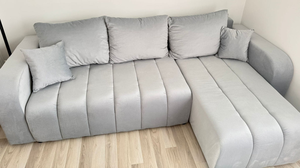 NAROŻNA SOFA ŁÓŻKO VENA 238CM uniwersalny PRAWY/LEWY NAROŻNIK / TKANINA ODPORNA NA PLAMY Z PIANKI