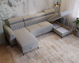 CORNER SOFA BED AURA U SHAPE 332CM / SPRINGS + FOAM CHOICE OF COLOR