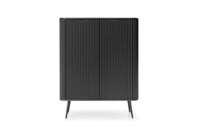 Storage cabinet ZOVA 03 BLACKProduct description Dimensions Width 103cm Height 129cm Depth 39cm Details Colour cashmere Material Laminated board 18mm / MDF-board 18mm Veneer ABS edges Legs Metal, in black (23cm) Warranty 24 monthsUncategorizedAnna Furnitu