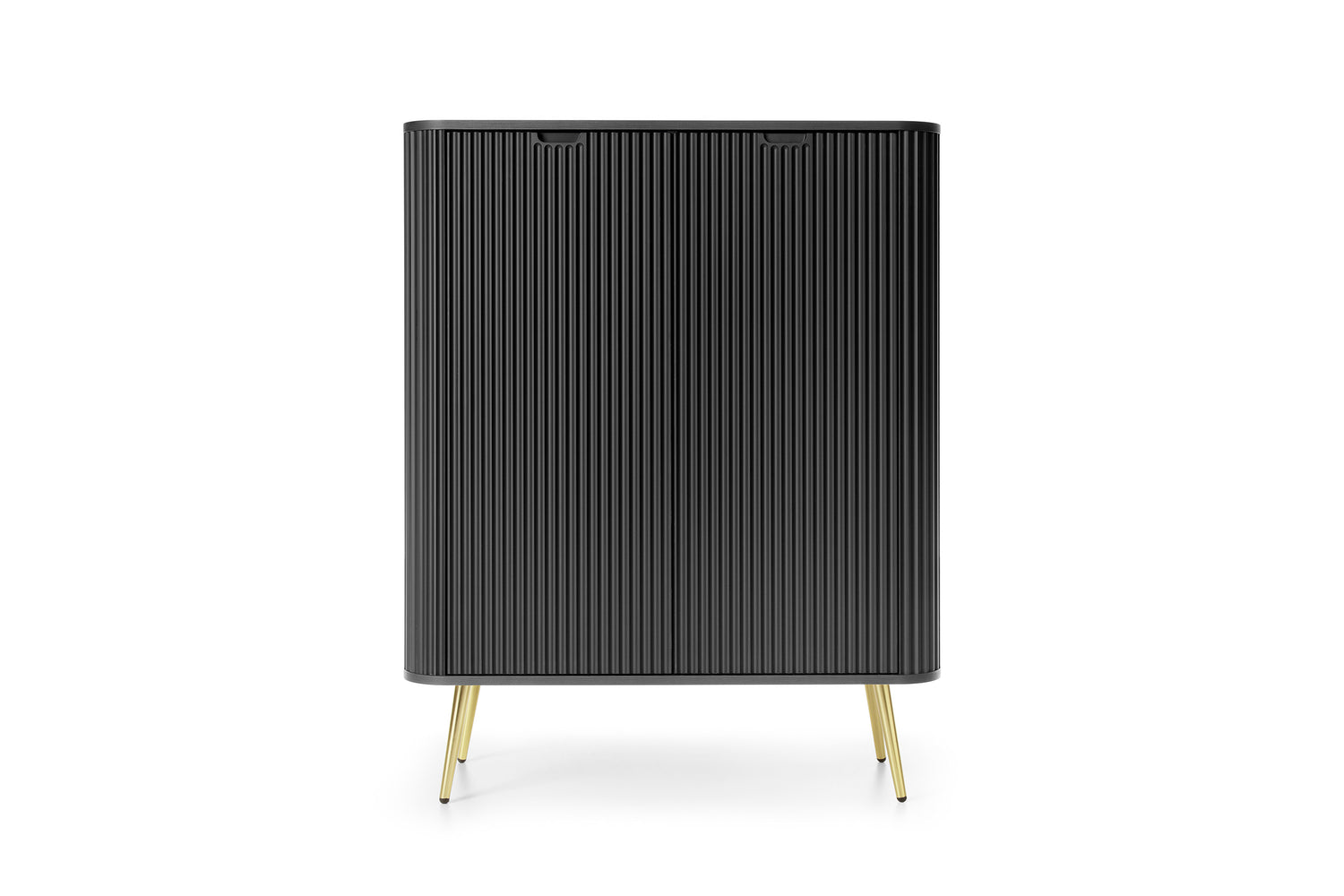 Storage cabinet ZOVA 03 BLACKProduct description Dimensions Width 103cm Height 129cm Depth 39cm Details Colour cashmere Material Laminated board 18mm / MDF-board 18mm Veneer ABS edges Legs Metal, in black (23cm) Warranty 24 monthsUncategorizedAnna Furnitu
