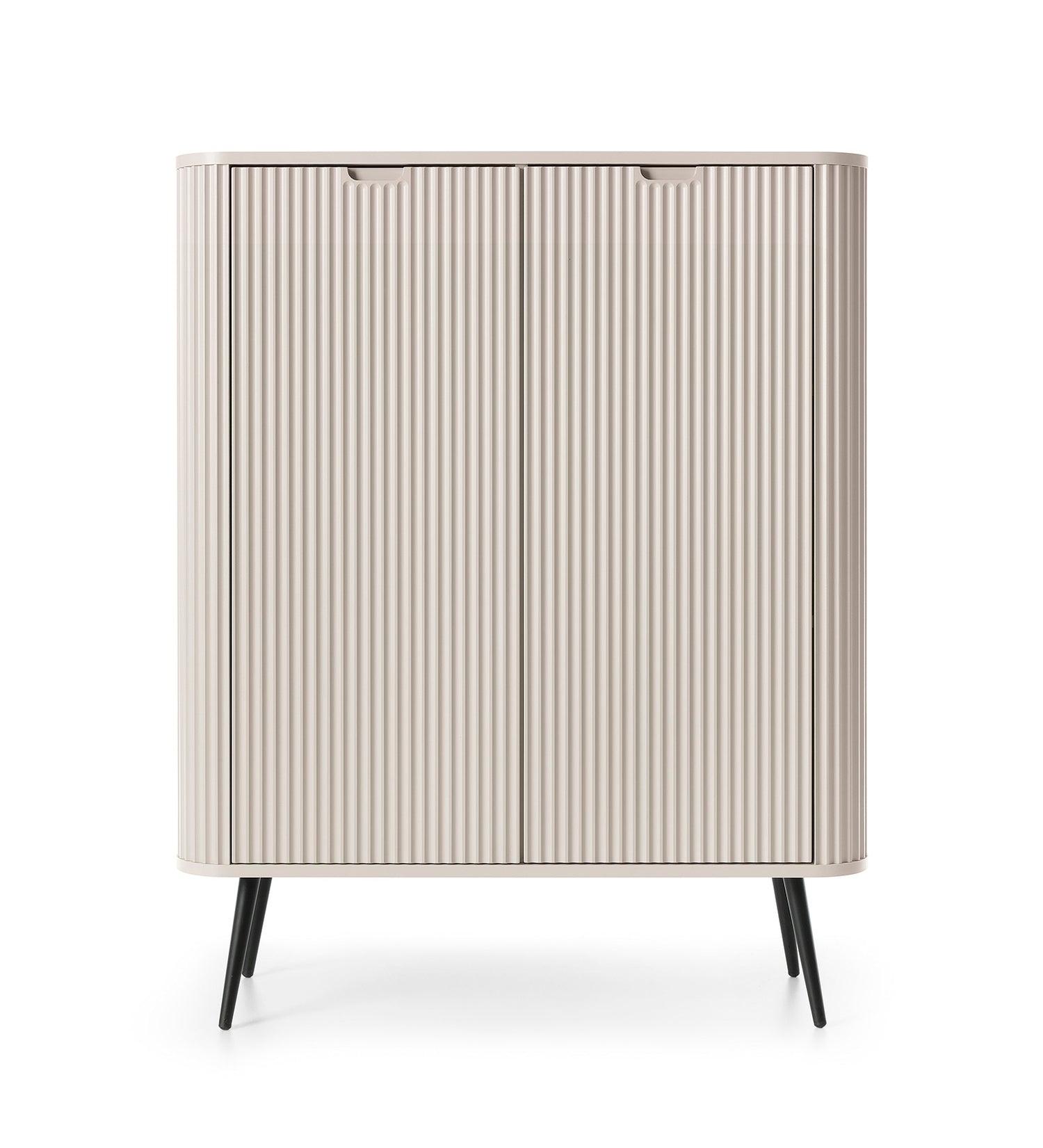 Storage cabinet ZOVA 03 CASHEMEREProduct description Dimensions Width 103cm Height 129cm Depth 39cm Details Colour cashmere Material Laminated board 18mm / MDF-board 18mm Veneer ABS edges Legs Metal, in black (23cm) Warranty 24 monthsUncategorizedAnna Fur