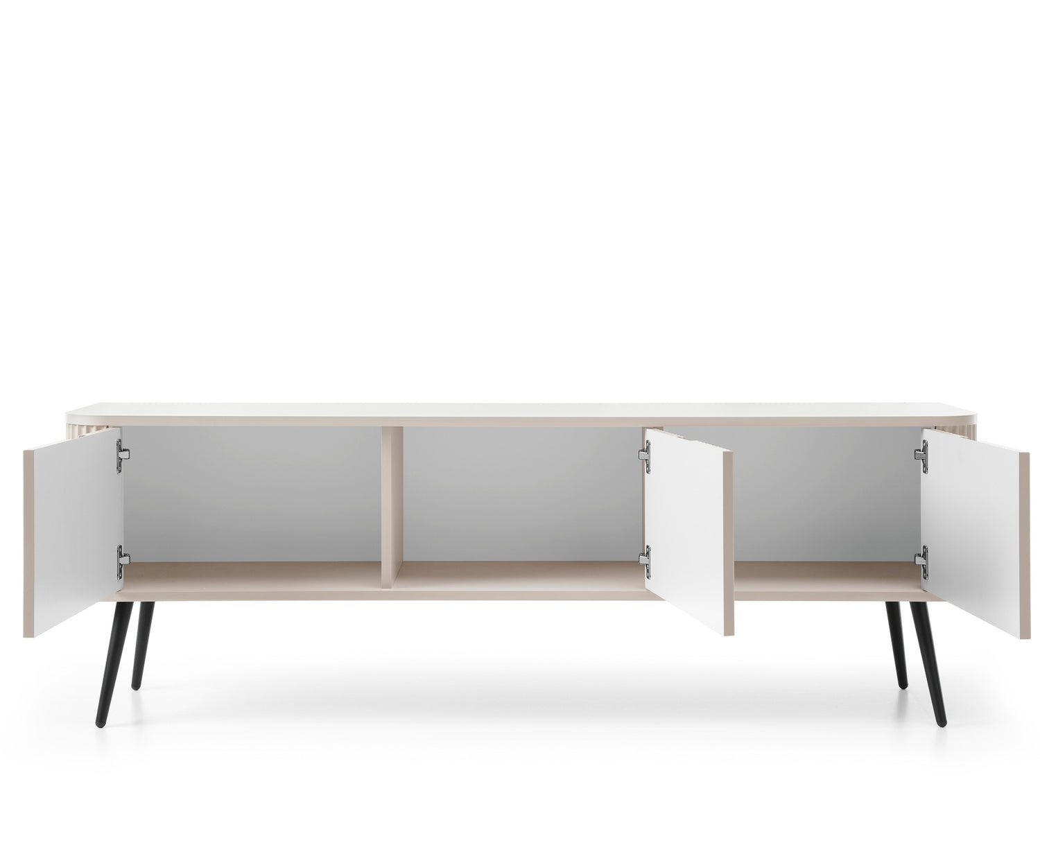 TV Stand ZOVA 01 CASHMEREProduct description Dimensions Width 168cm Height 56cm Depth 39cm Details Colour cashmere Material Laminated board 18mm / MDF-board 18mm Veneer ABS edges Legs Metal, in black (23cm) Warranty 24 monthsUncategorizedAnna Furniture