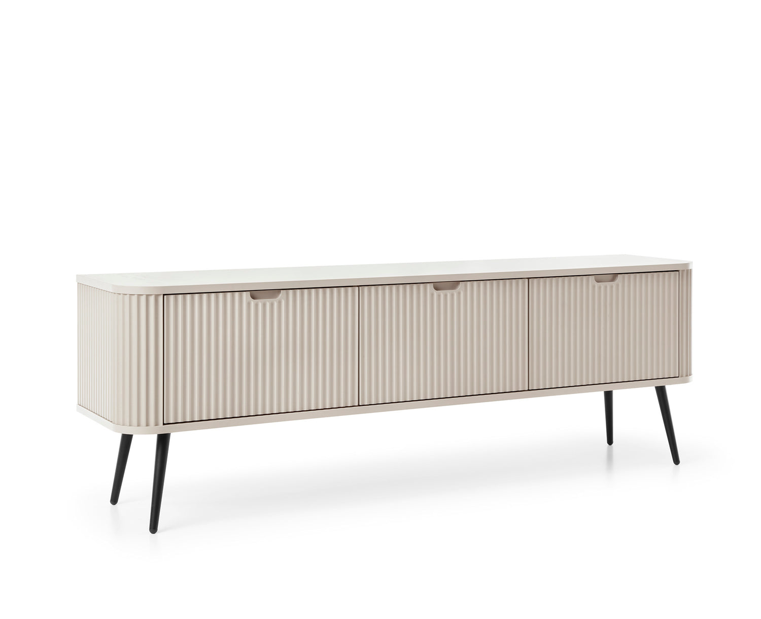 TV Stand ZOVA 01 CASHMEREProduct description Dimensions Width 168cm Height 56cm Depth 39cm Details Colour cashmere Material Laminated board 18mm / MDF-board 18mm Veneer ABS edges Legs Metal, in black (23cm) Warranty 24 monthsUncategorizedAnna Furniture