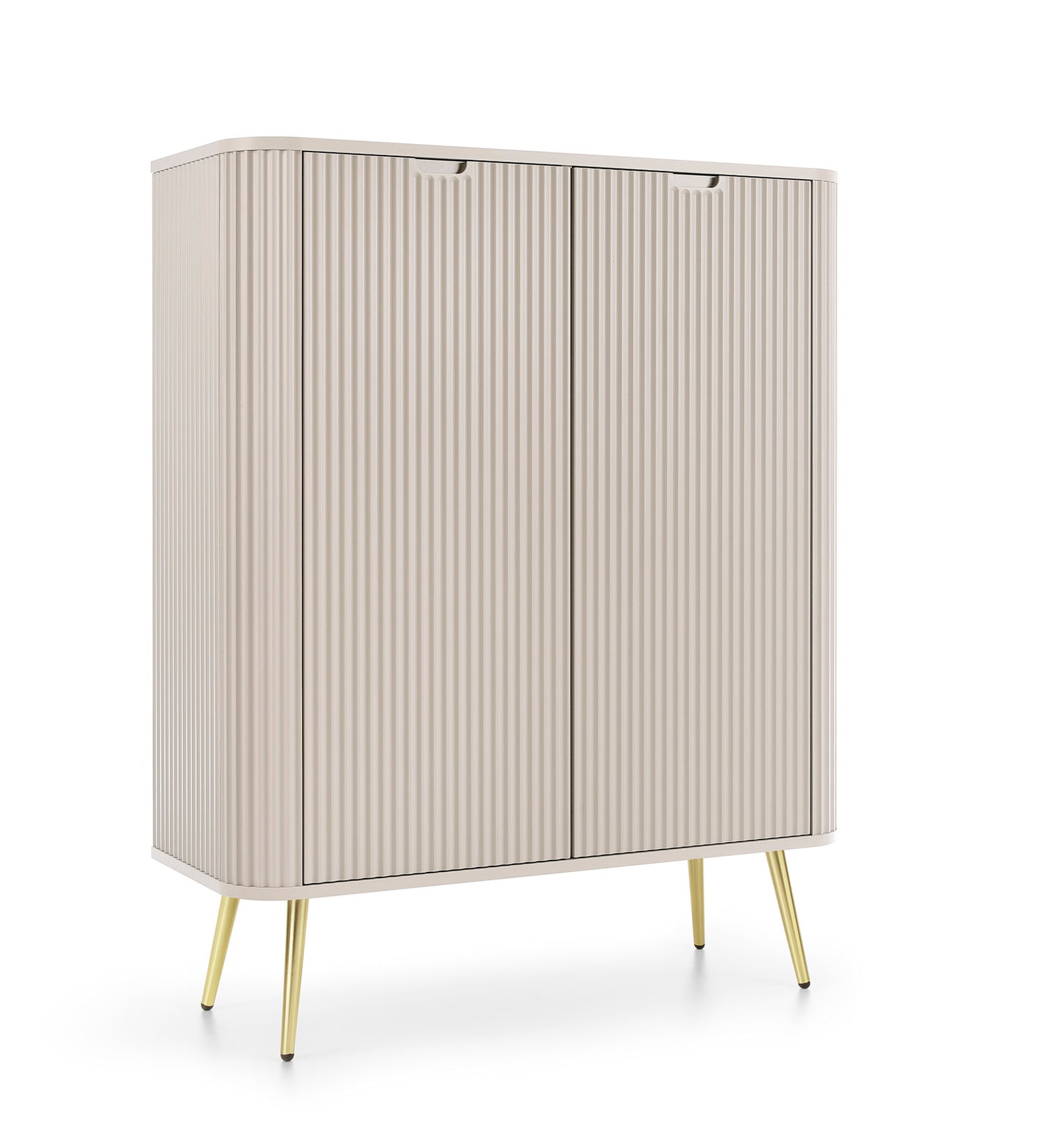 Storage cabinet ZOVA 03 CASHEMEREProduct description Dimensions Width 103cm Height 129cm Depth 39cm Details Colour cashmere Material Laminated board 18mm / MDF-board 18mm Veneer ABS edges Legs Metal, in black (23cm) Warranty 24 monthsUncategorizedAnna Fur