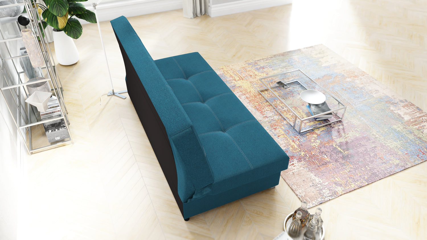 ROZKLÁDACÍ POHOVKA AXEL 195CM MALMO 85 / PRUŽINY + PĚNA