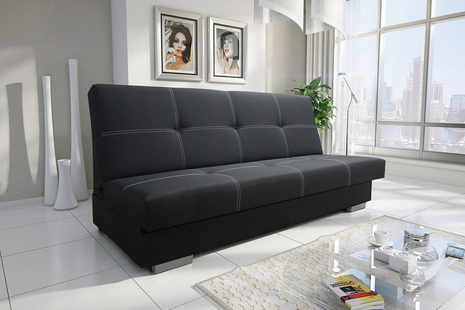 SOFA ŁÓŻKO AXEL 195CM / SPRINGS + FOAM
