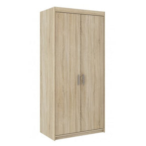 WARDROBE SELENA 2D 90CM SONOMADimensions: 897 x 1905 x 530 mm (W x H x D)Number of packages: 2Front:- 15 mm laminated board - sonoma- melamine edge- handle: 128 mm / plasticBody:- 15 mm laminated board - sonoma- melamine edgepack 1/21995 x 585 x 85mmweigh