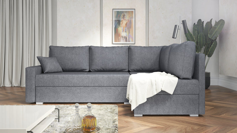 NAROŻNA SOFA ROZKŁADANA FINO 228CM/ SPRINGI + PIANKA