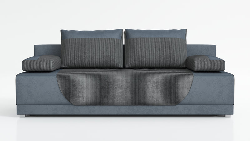 NEW!! SOFA BED CLEO 201CM POSO 60 PAROS 06The new sofa from the CLEO collection is a classic style and great functionality. Beautiful sewing and 4 large, soft pillows add to its unique charm. Thanks to the standard use of wave springs and highly elastic f