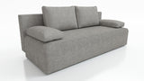 NEW!! SOFA BED ZOYA 201cm LAMBI 11Dimensions: sleeping area 137x201 cm width 201 cm depth 91 cm height to the seat 40 cm * dimensions given with a tolerance of +/- 3 cm Execution: • frame: pine wood + board chipboard, • unfolding system: AUTOMAT DL • seat