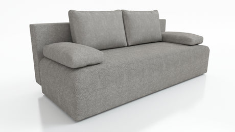 NEW!! SOFA BED ZOYA 201cm LAMBI 11Dimensions: sleeping area 137x201 cm width 201 cm depth 91 cm height to the seat 40 cm * dimensions given with a tolerance of +/- 3 cm Execution: • frame: pine wood + board chipboard, • unfolding system: AUTOMAT DL • seat
