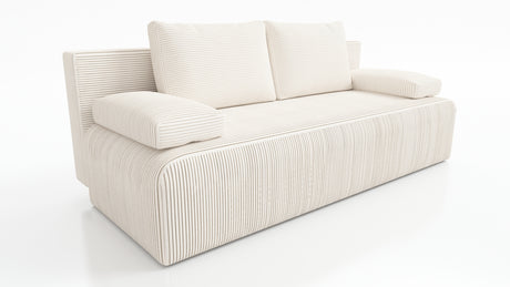 NEW!! SOFA BED ZOYA 201cm POSO 105Dimensions: sleeping area 137x201 cm width 201 cm depth 91 cm height to the seat 40 cm * dimensions given with a tolerance of +/- 3 cm Execution: • frame: pine wood + board chipboard, • unfolding system: AUTOMAT DL • seat