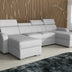 NEW! CORNER SOFA BED ASTEE U SHAPE EASY CLEAN FABRIC ADJUSTABLE HEADREST / SPRINGS + FOAMTHIS MODEL IS UNIVERSAL WHICH MEANS YOU CAN CHOOSE CORNER SIDE DURING ASSEMBLYProduct dimensions:- length: 306 cm- depth: 170 cm- seat depth: 60 cmADJUSTABLE HEADREST