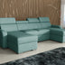 NEW! CORNER SOFA BED ASTEE U SHAPE EASY CLEAN FABRIC ADJUSTABLE HEADREST / SPRINGS + FOAMTHIS MODEL IS UNIVERSAL WHICH MEANS YOU CAN CHOOSE CORNER SIDE DURING ASSEMBLYProduct dimensions:- length: 306 cm- depth: 170 cm- seat depth: 60 cmADJUSTABLE HEADREST