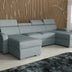 NEW! CORNER SOFA BED ASTEE U SHAPE EASY CLEAN FABRIC ADJUSTABLE HEADREST / SPRINGS + FOAMTHIS MODEL IS UNIVERSAL WHICH MEANS YOU CAN CHOOSE CORNER SIDE DURING ASSEMBLYProduct dimensions:- length: 306 cm- depth: 170 cm- seat depth: 60 cmADJUSTABLE HEADREST