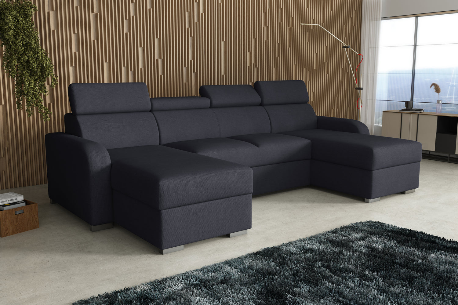 NEW! CORNER SOFA BED ASTEE U SHAPE CROWN FABRIC EASY CLEAN FABRIC ADJUSTABLE HEADREST / SPRINGS + FOAMProduct dimensions:- length: 306 cm- depth: 170 cm- seat depth: 60 cmADJUSTABLE HEADREST2X STORAGE SPACE MADE IN CROWN FABRIC CLICK HEREUncategorizedAnna