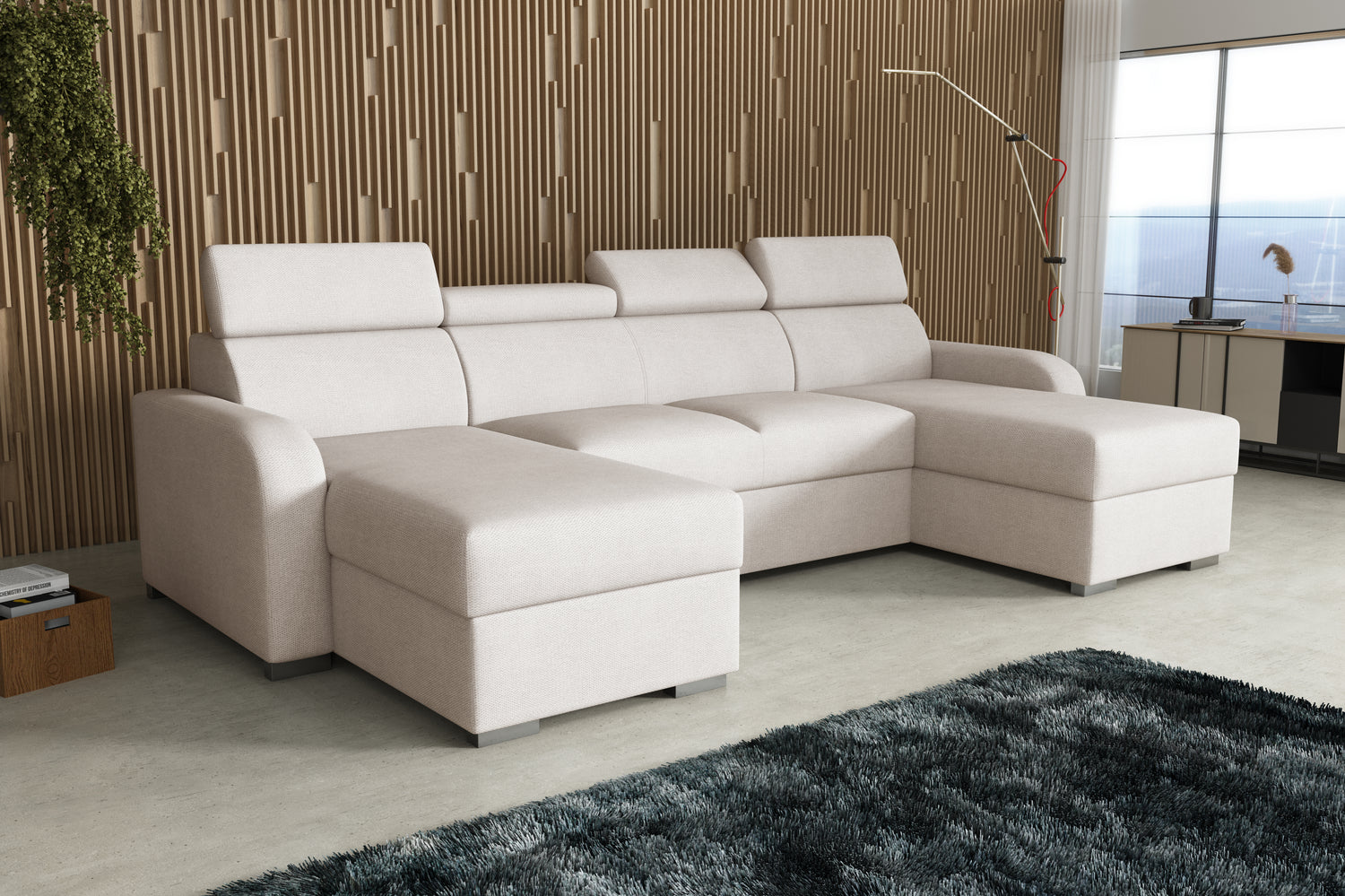 NEW! CORNER SOFA BED ASTEE U SHAPE CROWN FABRIC EASY CLEAN FABRIC ADJUSTABLE HEADREST / SPRINGS + FOAMProduct dimensions:- length: 306 cm- depth: 170 cm- seat depth: 60 cmADJUSTABLE HEADREST2X STORAGE SPACE MADE IN CROWN FABRIC CLICK HEREUncategorizedAnna