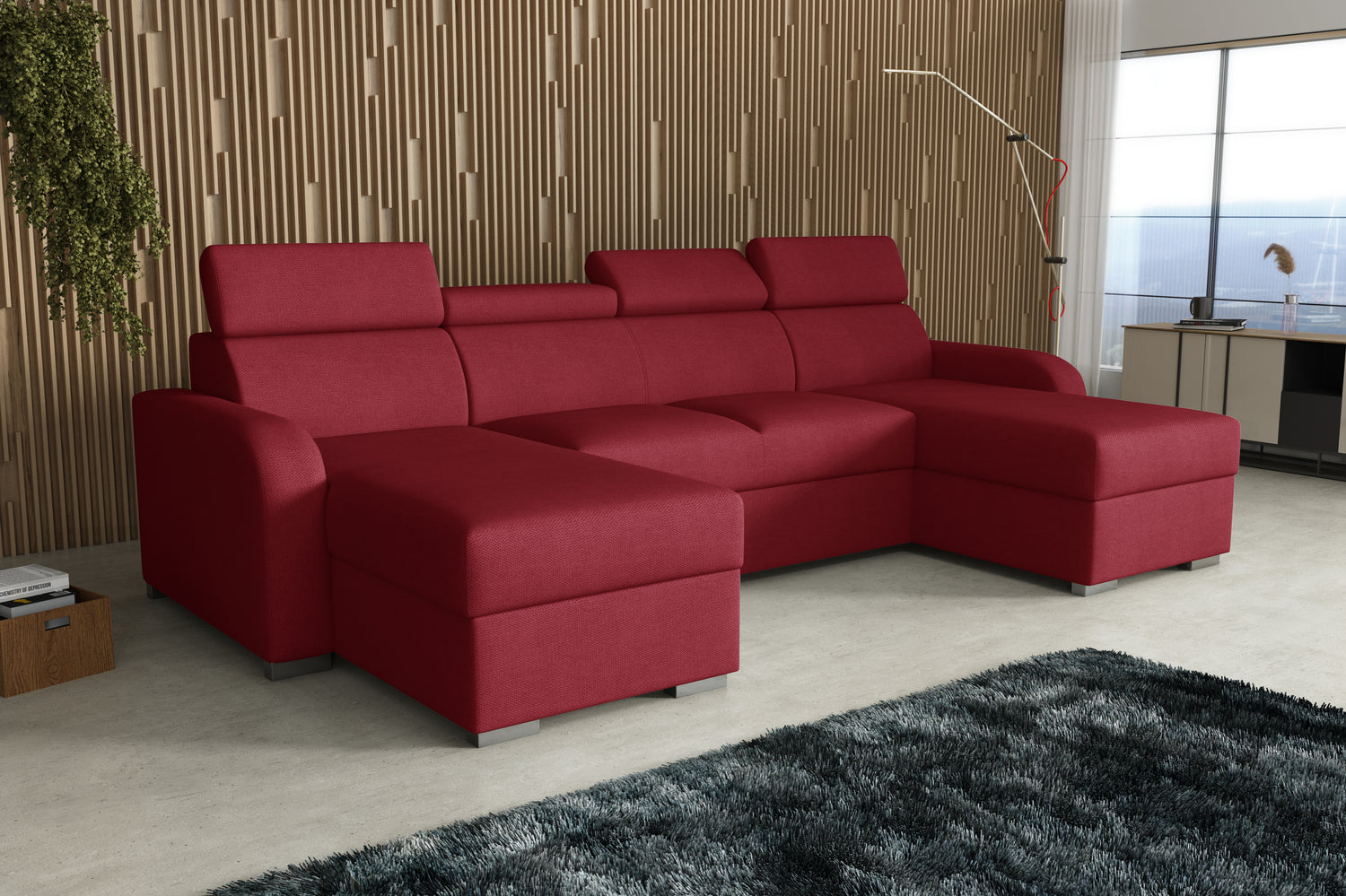 NEW! CORNER SOFA BED ASTEE U SHAPE CROWN FABRIC EASY CLEAN FABRIC ADJUSTABLE HEADREST / SPRINGS + FOAMProduct dimensions:- length: 306 cm- depth: 170 cm- seat depth: 60 cmADJUSTABLE HEADREST2X STORAGE SPACE MADE IN CROWN FABRIC CLICK HEREUncategorizedAnna