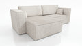 CORNER SOFA BED OTTO TILIA 255CM UNIVERSAL CORNEROTTO corner sofacontainer dimensions:• length: 97 cm,• width: 62 cm,• height: 24 cm.Sleeping function:width 205 cmdepth 125 cm/ 138 cmpackaging:sides: 95/50/73 28 kgdouble + backrest: 62/78/103 39 kgottoman