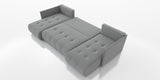 CORNER SOFA BED NESS U SHAPE *CHOICE OF COLORS* / SPRINGS + FOAMAVAILABLE IN 4 TYPES OF FABRICINARI, KRONOS, PAROSSTAIN RESISTANT FABRIC: MONOLITH, TERRADimensions: sleeping area 140/280width 292 cmdepth 152 cmheight to the seat 40 cm * dimensions given w