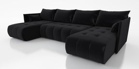 NEW! CORNER SOFA BED NESS U SHAPE *CHOICE OF COLORS* / SPRINGS + FOAM - Anna Furniture