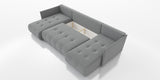 CORNER SOFA BED NESS U SHAPE *CHOICE OF COLORS* / SPRINGS + FOAMAVAILABLE IN 4 TYPES OF FABRICINARI, KRONOS, PAROSSTAIN RESISTANT FABRIC: MONOLITH, TERRADimensions: sleeping area 140/280width 292 cmdepth 152 cmheight to the seat 40 cm * dimensions given w