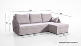 NAROŻNIK SOFA ŁÓŻKO OTIS 210CM