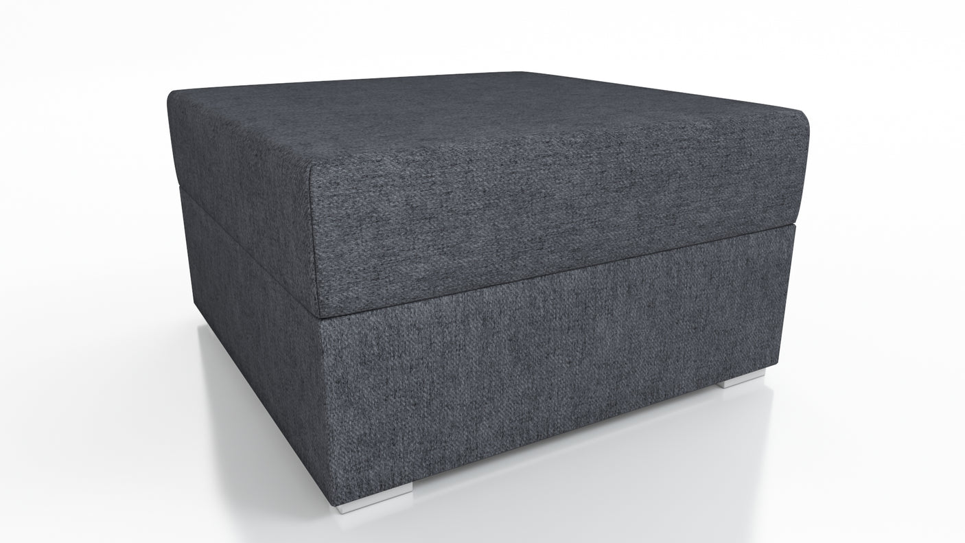 NAROŻNA SOFA ROZKŁADANA FINO 228CM + PASUJĄCY PUFA / SPRINGI + PIANKA