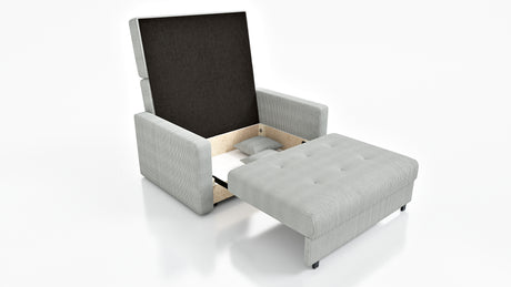 NEW! 2 SEATER SOFA BED SMART II 137CM CHOICE OF COLORS / SPRINGS + FOAM - Anna Furniture