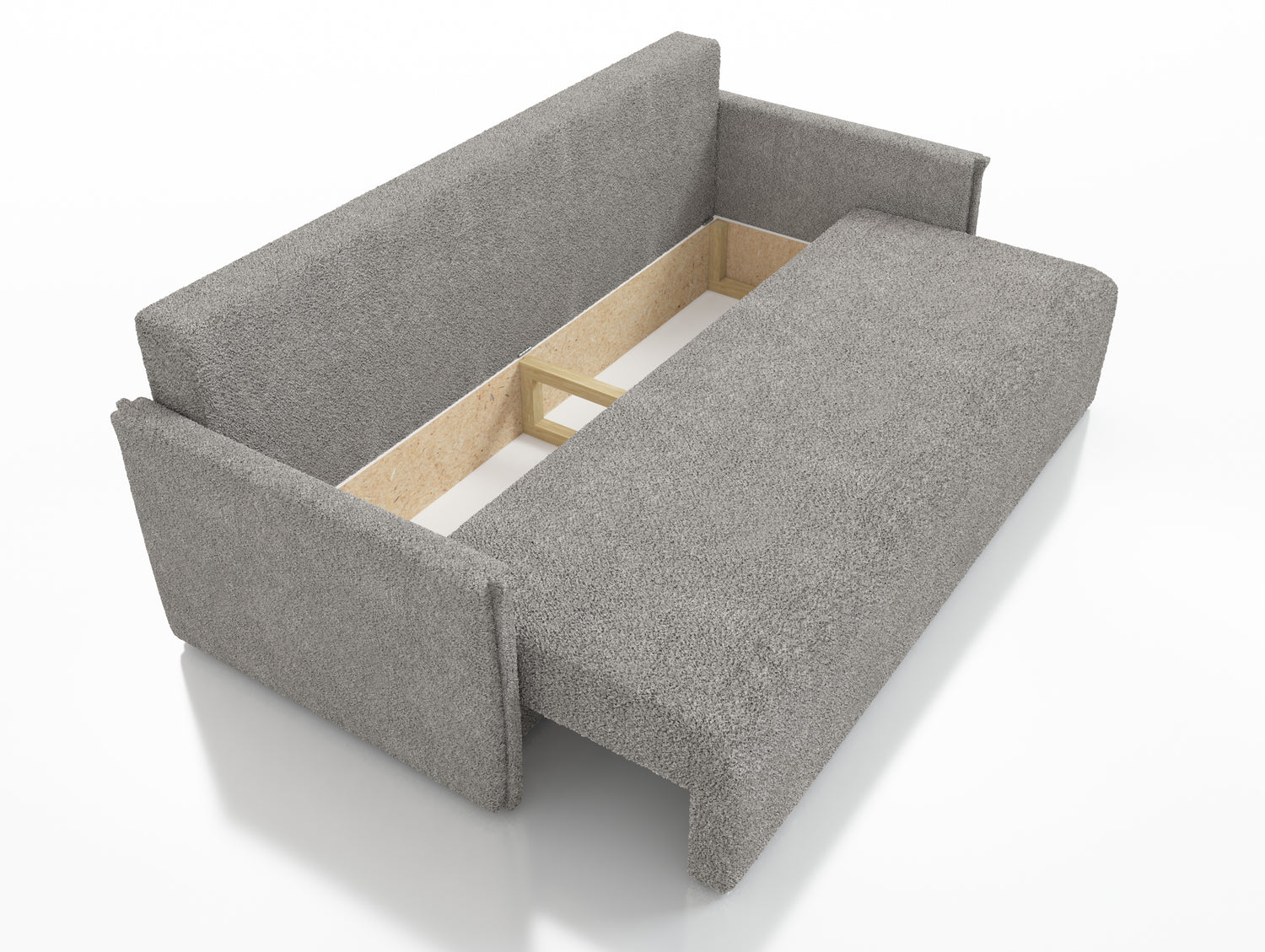 NOWOŚĆ! SOFA ŁÓŻKO BIANCA 207CM SPRINGI BONELL + TKANINA BOUCLE Z PIANKI / WYBÓR KOLORU