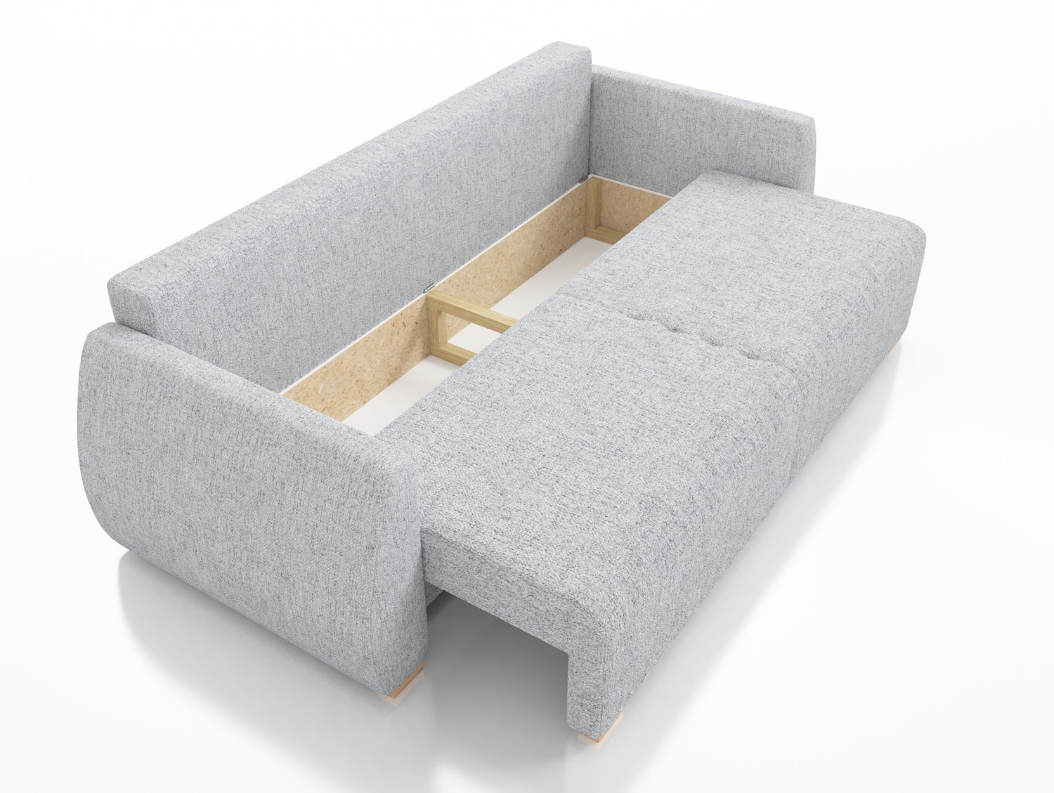 NOVINKA! ROZKLÁDACÍ POHOVKA DALIA 221CM BONELL Pružiny + PĚNA / VÝBĚR BARVY