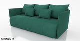 SOFA BED NESS 199CM SPINGS + FOAM / CHOICE OF COLORDimensions: sleeping area 142/191 width 199 cm depth 93 cm height to the seat 40 cm* dimensions given with a tolerance of +/- 3 cmSpecification:- free-standing sofa- sleeping function and backrest made of