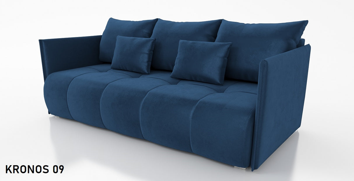 SOFA BED NESS 199CM SPINGS + FOAM / CHOICE OF COLORDimensions: sleeping area 142/191 width 199 cm depth 93 cm height to the seat 40 cm* dimensions given with a tolerance of +/- 3 cmSpecification:- free-standing sofa- sleeping function and backrest made of