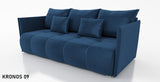 SOFA BED NESS 199CM SPINGS + FOAM / CHOICE OF COLORDimensions: sleeping area 142/191 width 199 cm depth 93 cm height to the seat 40 cm* dimensions given with a tolerance of +/- 3 cmSpecification:- free-standing sofa- sleeping function and backrest made of