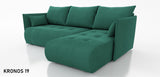 CORNER SOFA BED NESS 214CM / SPRINGS + FOAM / CHOICE OF COLORDimensions: sleeping area 140/206 width 214 cm depth 152 cm height to the seat 40 cm* dimensions given with a tolerance of +/- 3 cmSpecification:- universal, free-standing corner sofa- wave spri
