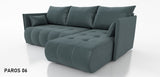 CORNER SOFA BED NESS 214CM / SPRINGS + FOAM / CHOICE OF COLORDimensions: sleeping area 140/206 width 214 cm depth 152 cm height to the seat 40 cm* dimensions given with a tolerance of +/- 3 cmSpecification:- universal, free-standing corner sofa- wave spri