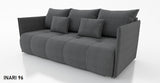 SOFA BED NESS 199CM SPINGS + FOAM / CHOICE OF COLORDimensions: sleeping area 142/191 width 199 cm depth 93 cm height to the seat 40 cm* dimensions given with a tolerance of +/- 3 cmSpecification:- free-standing sofa- sleeping function and backrest made of