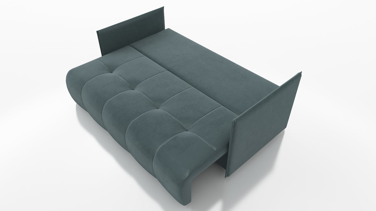 SOFA BED NESS 199CM SPINGS + FOAM / CHOICE OF COLORDimensions: sleeping area 142/191 width 199 cm depth 93 cm height to the seat 40 cm* dimensions given with a tolerance of +/- 3 cmSpecification:- free-standing sofa- sleeping function and backrest made of