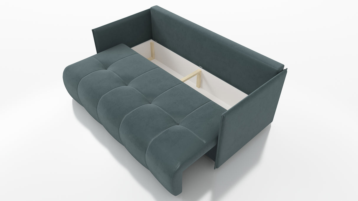SOFA BED NESS 199CM SPINGS + FOAM / CHOICE OF COLORDimensions: sleeping area 142/191 width 199 cm depth 93 cm height to the seat 40 cm* dimensions given with a tolerance of +/- 3 cmSpecification:- free-standing sofa- sleeping function and backrest made of