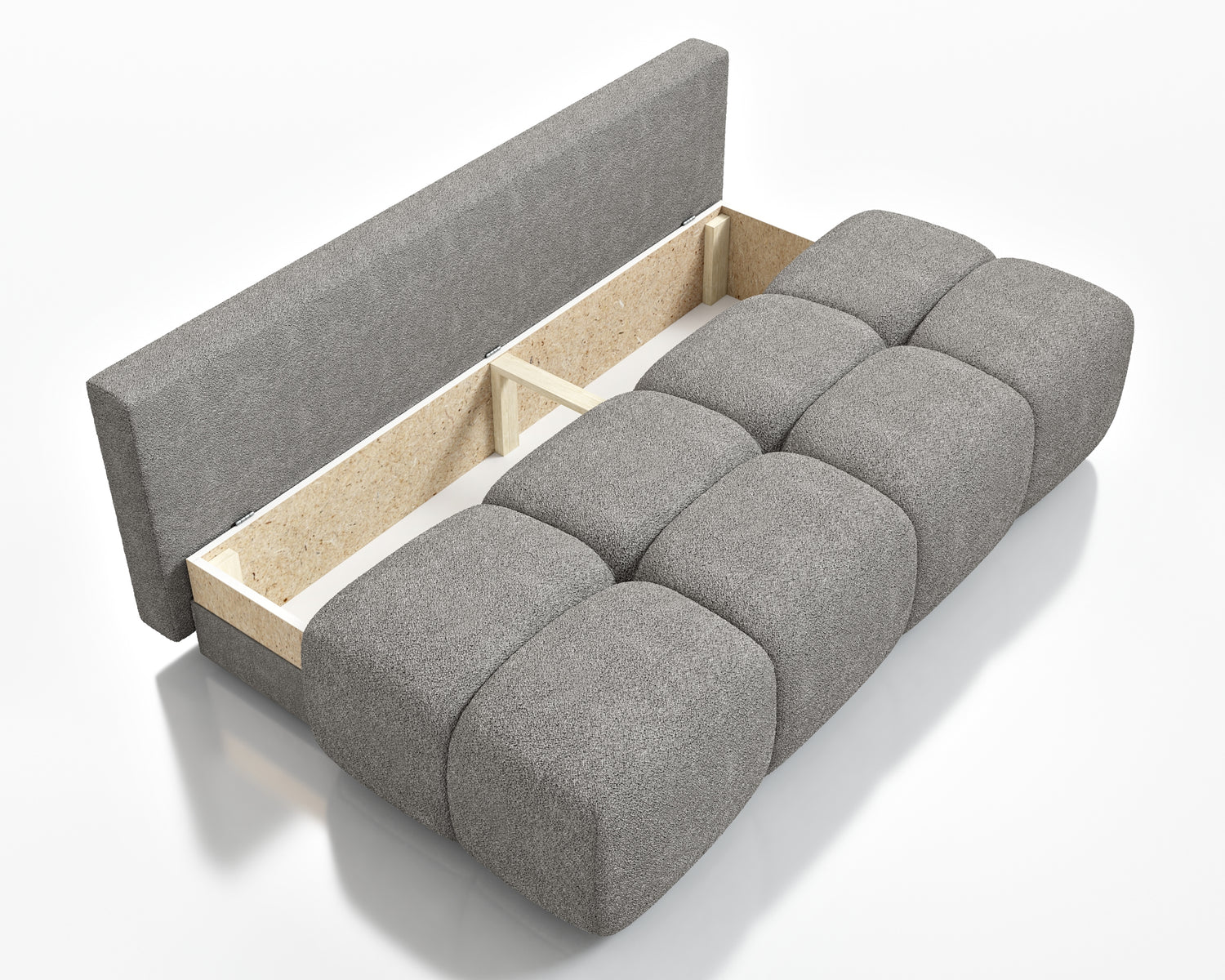 NEW!! SOFA BED MOKKA 205 CM FOAM + WAVY SPINGS CHOICE OF COLORS