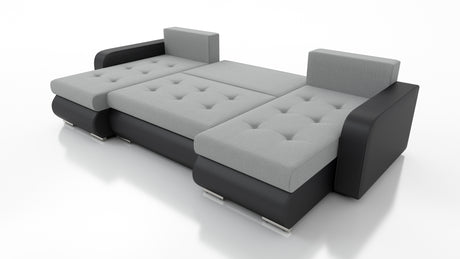 CORNER SOFA BED DAVY U 300CM CHOICE OF COLORS / BONNELL SPRING + FOAMDimensions width: 300 depth: 152 height: 87 sleeping area: 122×246MADE IN KRONOS FABRIC CLICK HEREBERLIN FABRIC CLICK HEREINARI FABRIC CLICK HEREMADRYT FAUX LEATHER CLICK HERE Specificat