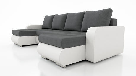 CORNER SOFA BED DAVY U 300CM CHOICE OF COLORS / BONNELL SPRING + FOAMDimensions width: 300 depth: 152 height: 87 sleeping area: 122×246MADE IN KRONOS FABRIC CLICK HEREBERLIN FABRIC CLICK HEREINARI FABRIC CLICK HEREMADRYT FAUX LEATHER CLICK HERE Specificat