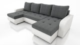 CORNER SOFA BED DAVY U 300CM CHOICE OF COLORS / BONNELL SPRING + FOAMDimensions width: 300 depth: 152 height: 87 sleeping area: 122×246MADE IN KRONOS FABRIC CLICK HEREBERLIN FABRIC CLICK HEREINARI FABRIC CLICK HEREMADRYT FAUX LEATHER CLICK HERE Specificat
