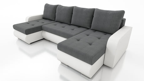 CORNER SOFA BED DAVY U 300CM CHOICE OF COLORS / BONNELL SPRING + FOAMDimensions width: 300 depth: 152 height: 87 sleeping area: 122×246MADE IN KRONOS FABRIC CLICK HEREBERLIN FABRIC CLICK HEREINARI FABRIC CLICK HEREMADRYT FAUX LEATHER CLICK HERE Specificat