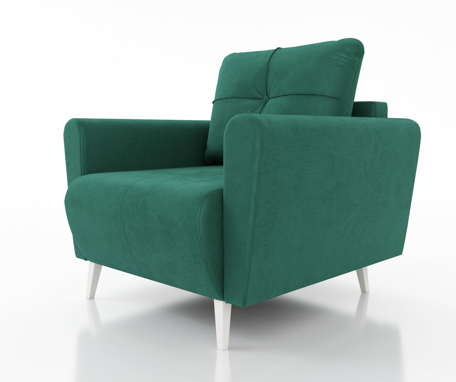 ARMCHAIR MONE EASY CLEAN FABRICChair dimensions: width 90 cm seat width 60 cm height to the seat 44 cm depth 96 cm height of the legs 13 cmSpecification: stain resistant fabric free-standing furniture upholstered in fabric at the back 3-chamber pillow wit