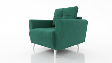 ARMCHAIR MONE EASY CLEAN FABRICChair dimensions: width 90 cm seat width 60 cm height to the seat 44 cm depth 96 cm height of the legs 13 cmSpecification: stain resistant fabric free-standing furniture upholstered in fabric at the back 3-chamber pillow wit