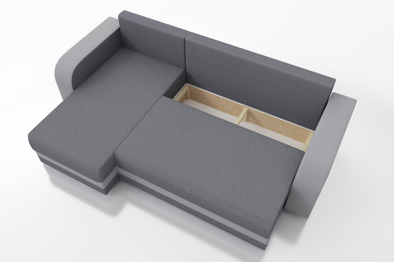 CORNER SOFA BED HAWO 242cm universal RIGHT/LEFT CORNER / FOAM + SPINGS