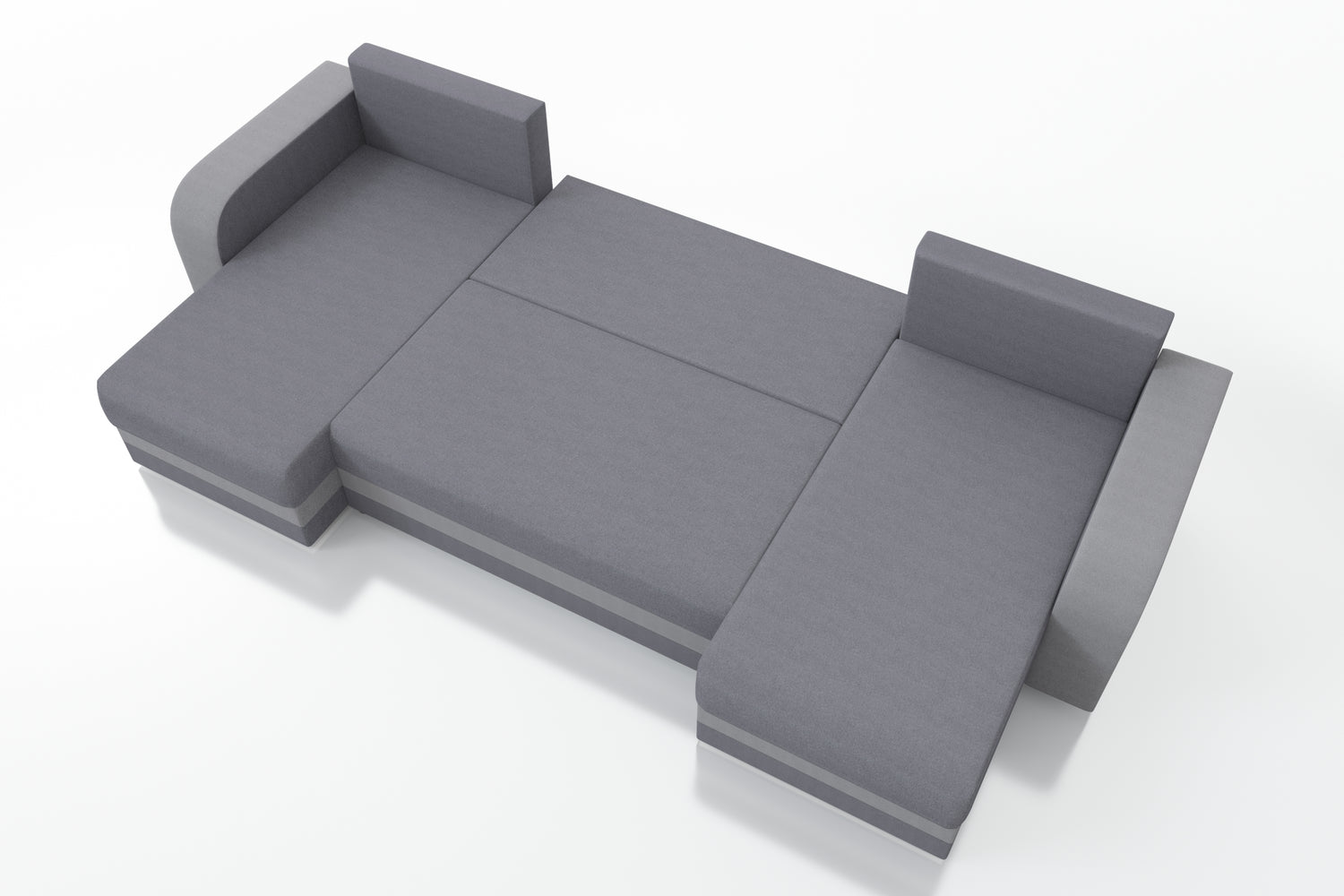 CORNER SOFA BED HAWO U SHAPE 278CM / FOAM + SPRINGS