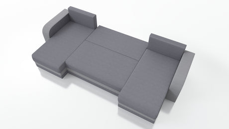 CORNER SOFA BED HAWO U SHAPE 278CM / FOAM + SPRINGS