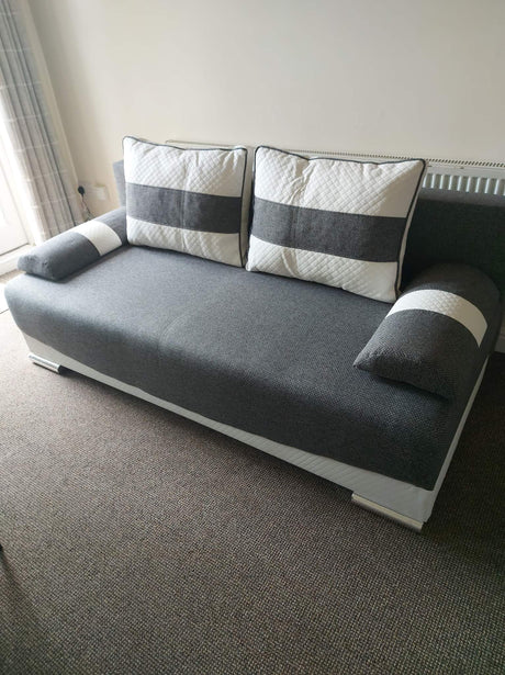 CANAPÉ-LIT Smily 197CM CHOIX DE COULEUR / RESSORTS BONELL + MOUSSE